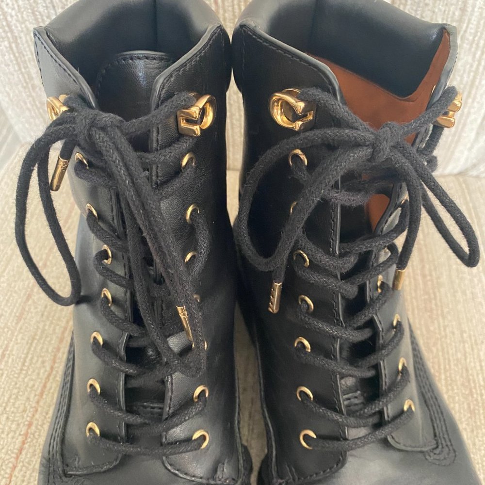 Coach Lorimer Leather Boot, Size 8.5, Black - Picture 2 of 6